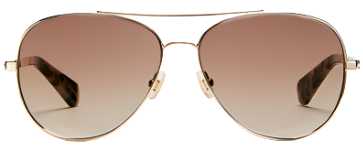 Kate Spade Avaline2/S LA 0013 Aviator Polarized Sunglasses - Gold