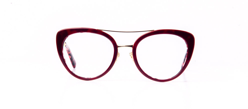 FUBU Frames Montauk Burgundy Oval Blue Light Eyeglasses - Burgundy