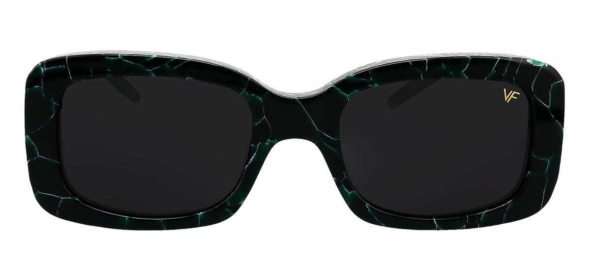 Vintage Frames Company VF GODFATHER 0006 Rectangle Sunglasses - Green