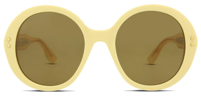 GUCCI GG1081S 004 Round Sunglasses - Yellow