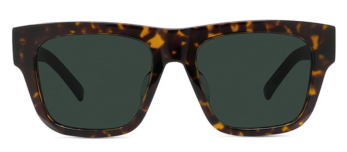 Givenchy DAY GV 40002U 52N Wayfarer Sunglasses - Dark Havana / Green