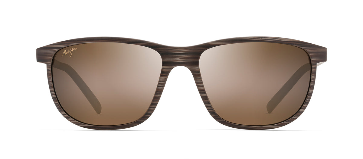 Maui Jim Lele Kawa MJ H811-25C Rectangle Polarized Sunglasses - Brown