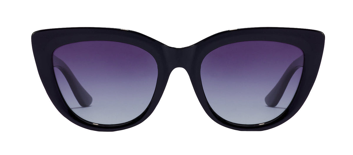 Hawkers B.PORTER HBPO22BGTP BGTP Cat Eye Polarized Sunglasses - Black