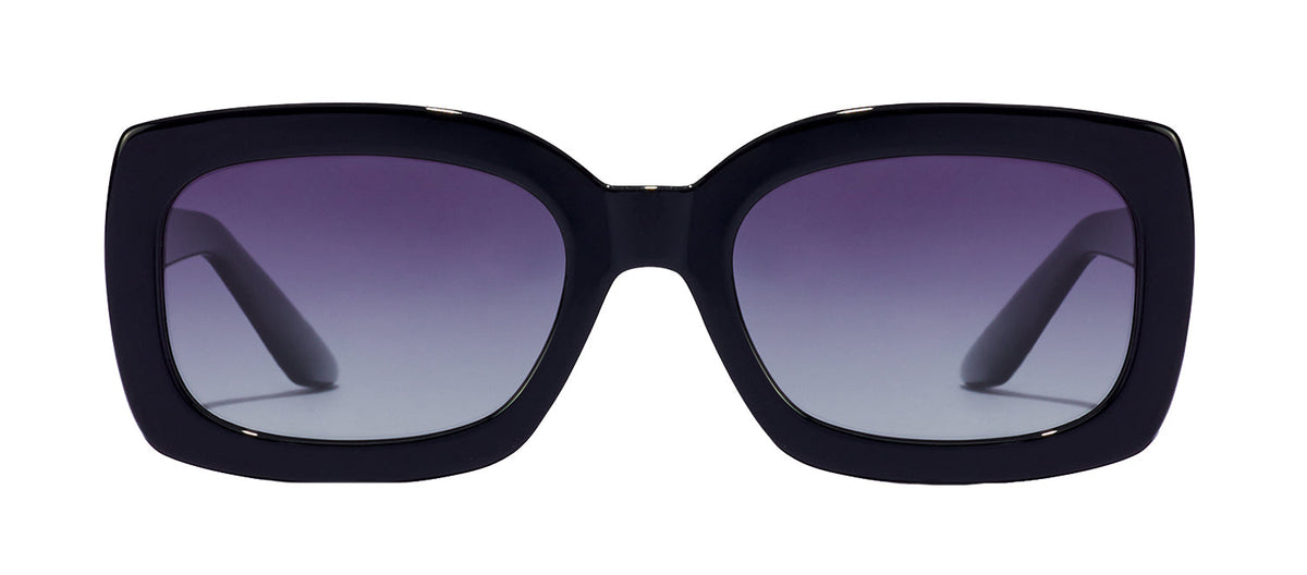 Hawkers GIGI HGIG22BGTP BGTP Rectangle Polarized Sunglasses - Black