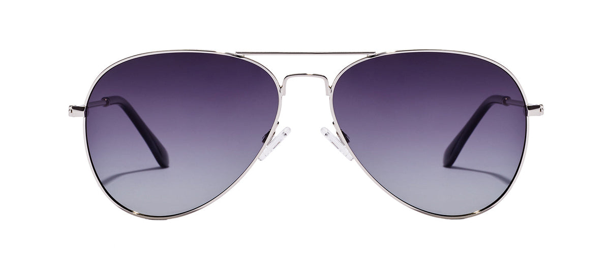 Hawkers HAWK HHAW22SGMP SGMP Aviator Polarized Sunglasses - Silver