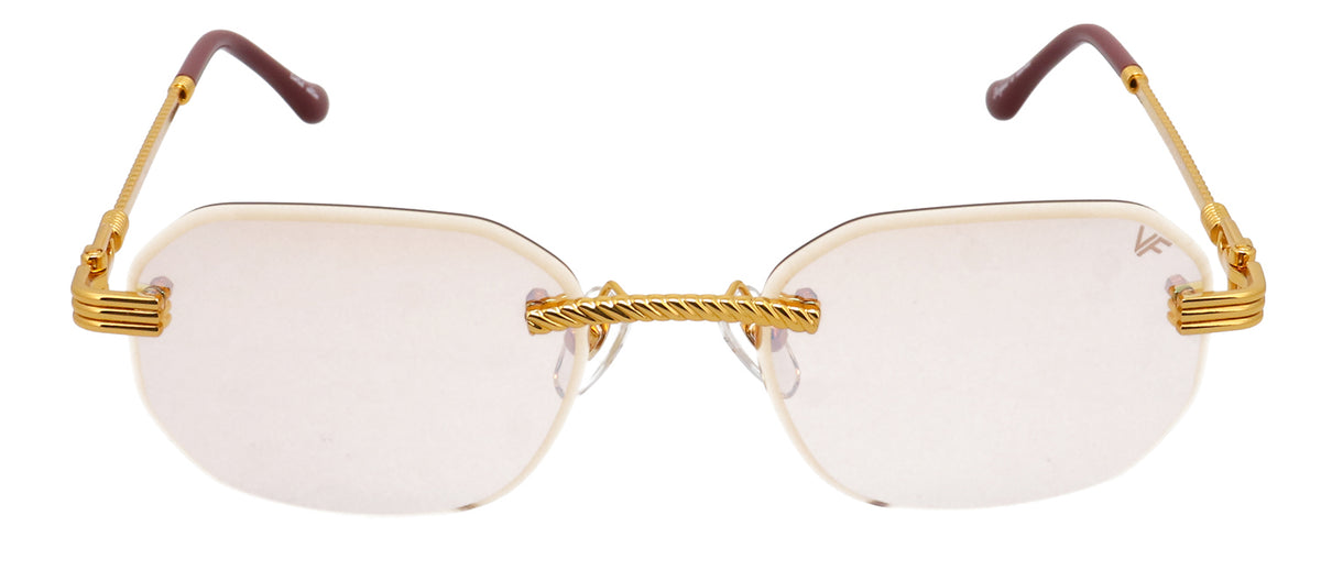 Vintage Frames Company VF HUSTLER DRILL MOUNT 0046 Rectangle Sunglasses - Silver