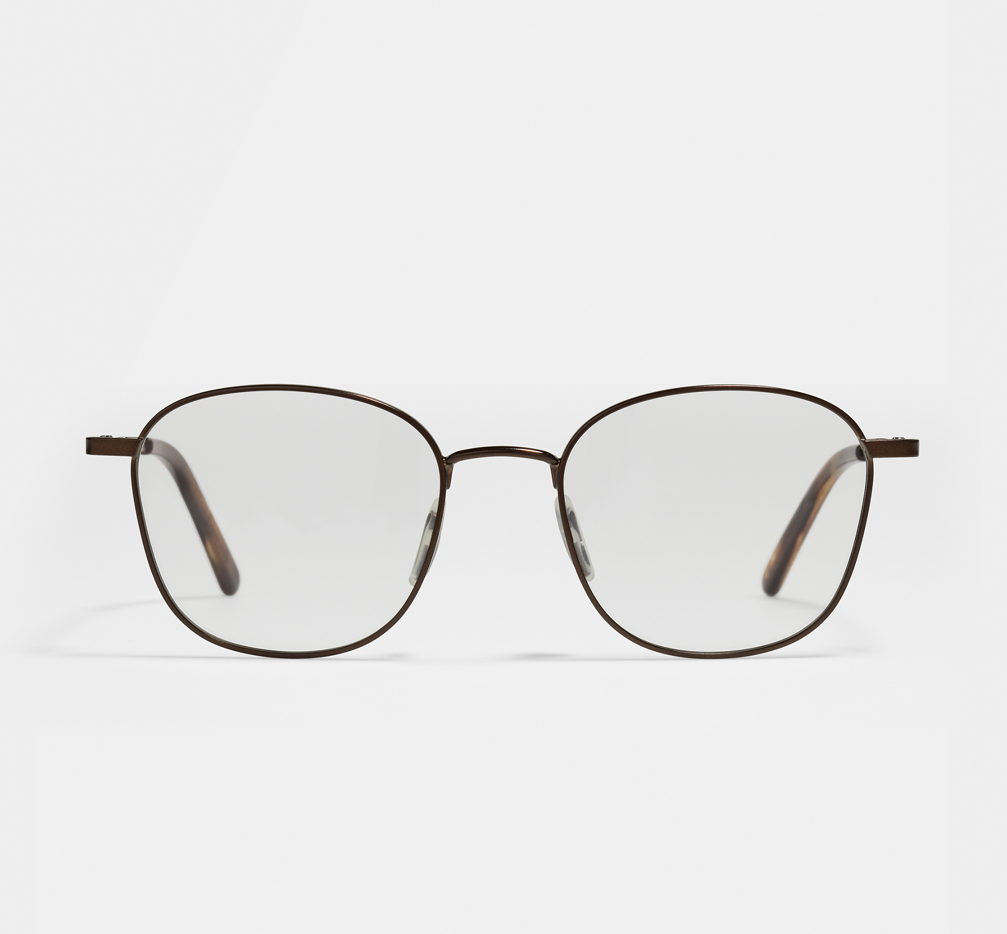 Jay Bronze Steel | Square Metal Glasses
