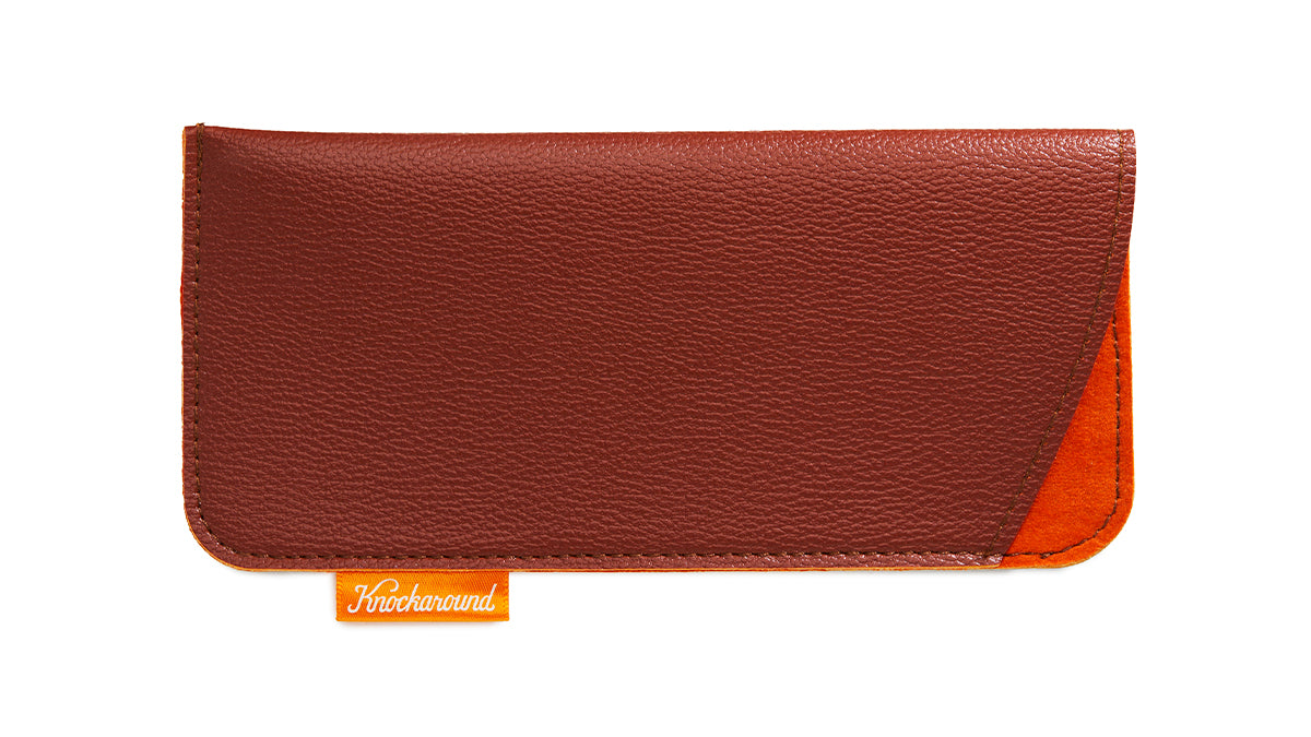 Cognac Lounge Sunglasses Sleeve — Knockaround.com