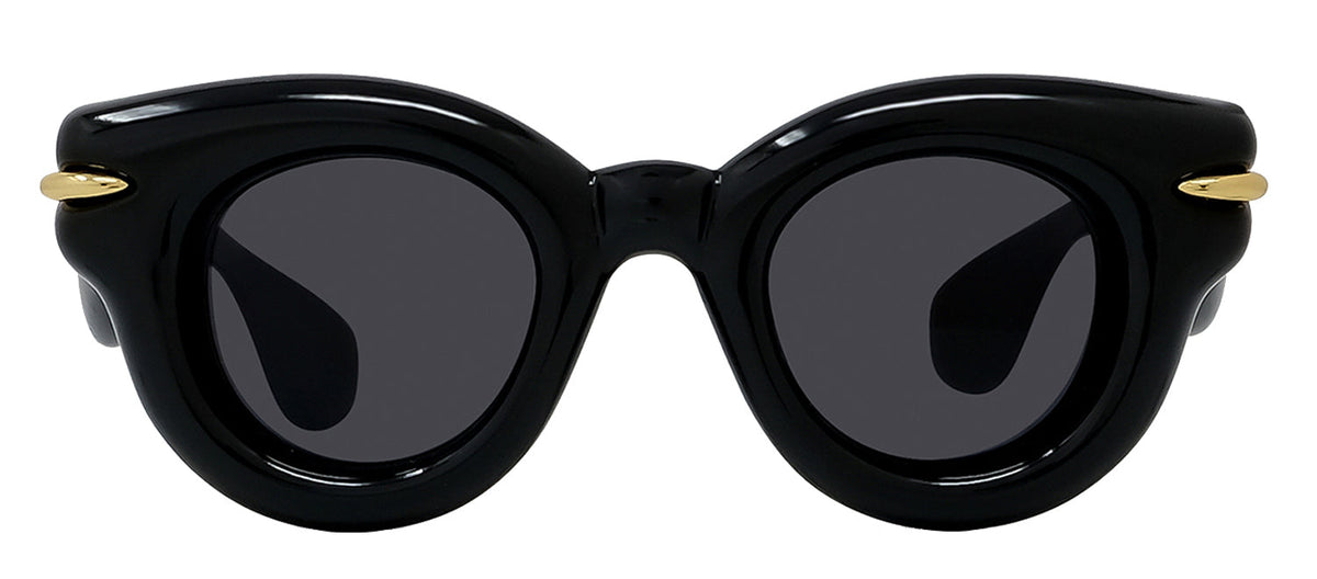 Loewe Inflated LW 40118 I 01A Round Sunglasses - Black