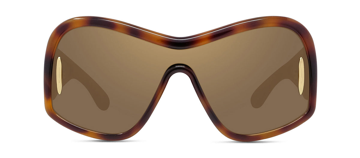 Loewe Fashion LW40131I 52G Shield Sunglasses - Havana