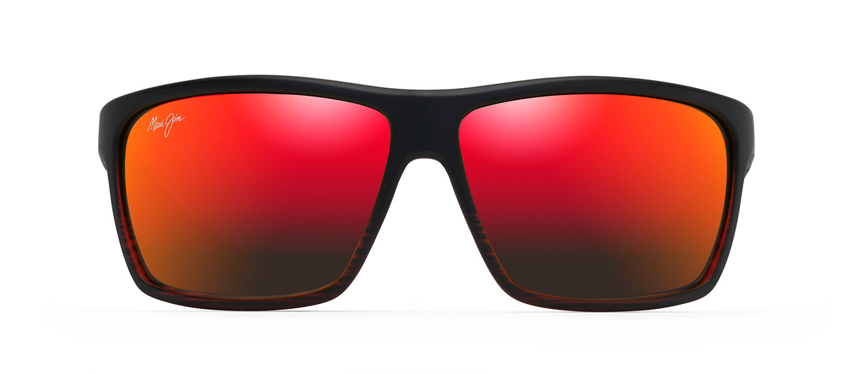 Maui Jim Alenuihaha MJ RM839-07C Wrap Polarized Sunglasses - Burgundy