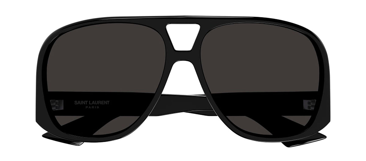 Saint Laurent SL 652 SOLACE 001 Aviator Sunglasses - Black
