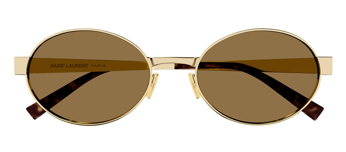 Saint Laurent SL 692 004 Oval Sunglasses - Gold