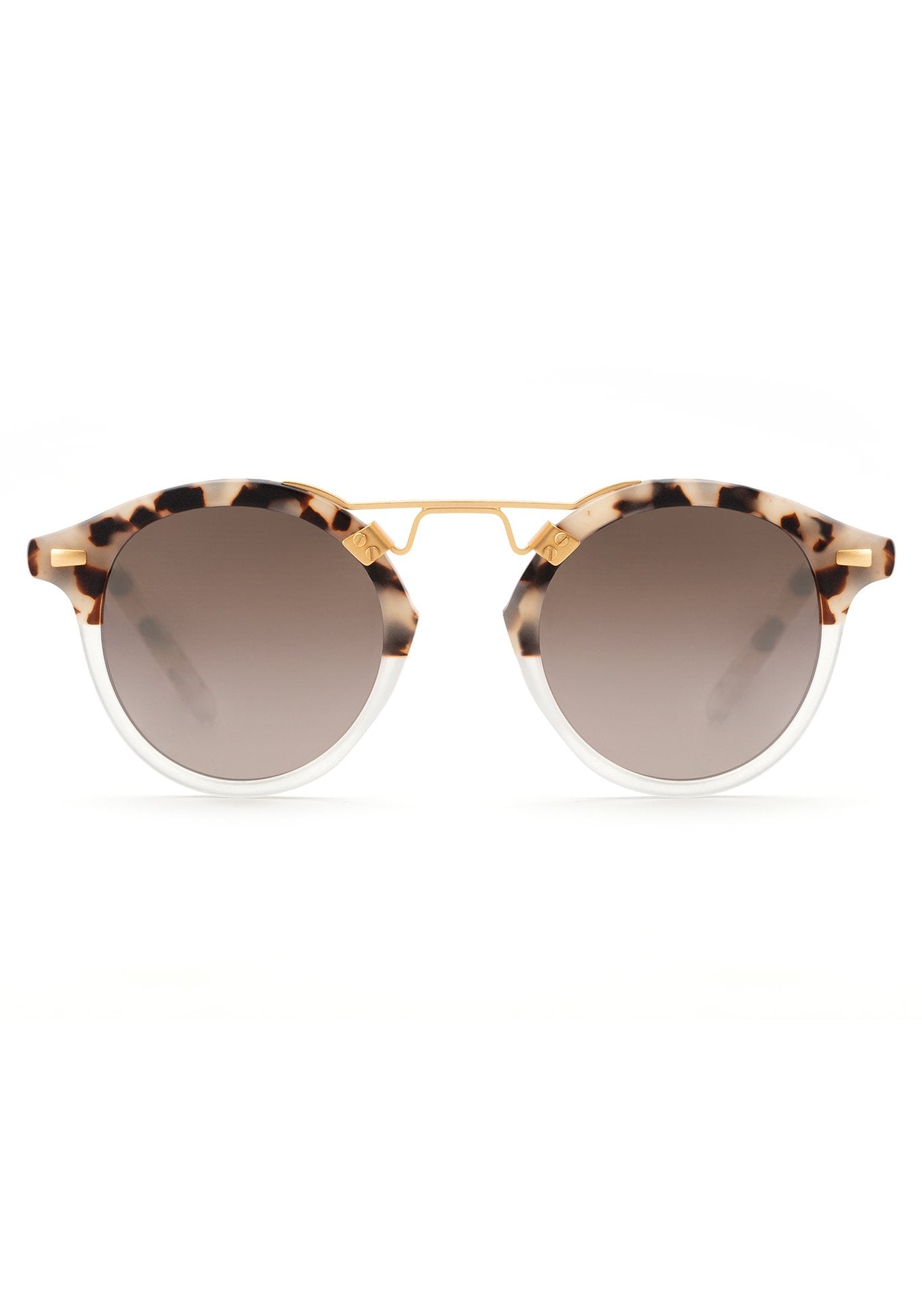 ST. LOUIS MIRRORED | Matte Oyster to Crystal Mirror Polarized 24K