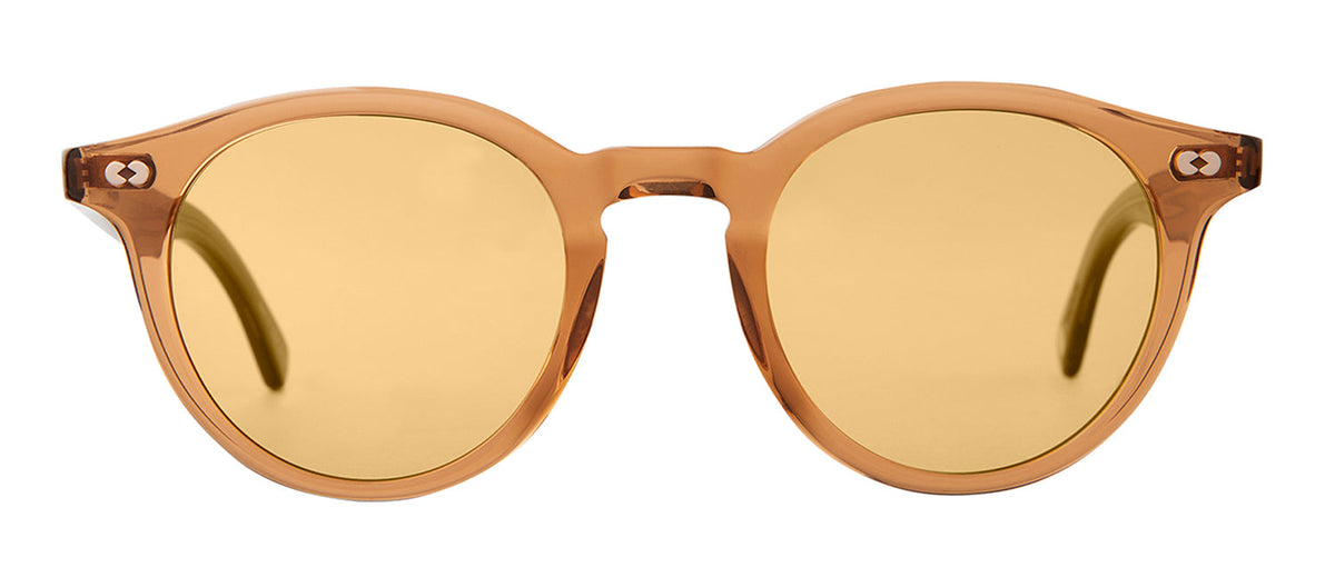 Garrett Leight CLUNE X 2129 C/PMP Round Sunglasses - Brown