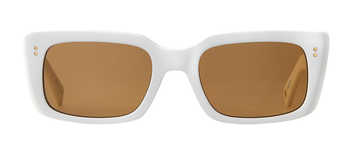 Garrett Leight GL 3030 2126 TEESPI/SFMAG Square Sunglasses - White