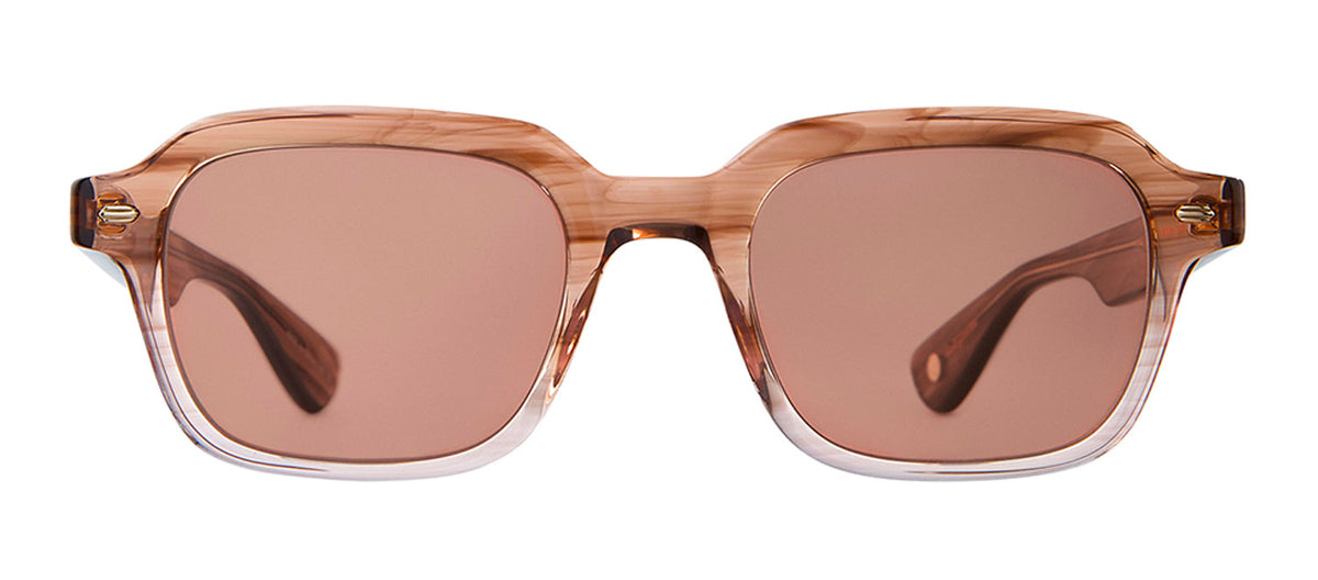 Garrett Leight OG FREDDY 2120 SASTM/BOR Square Sunglasses - Brown