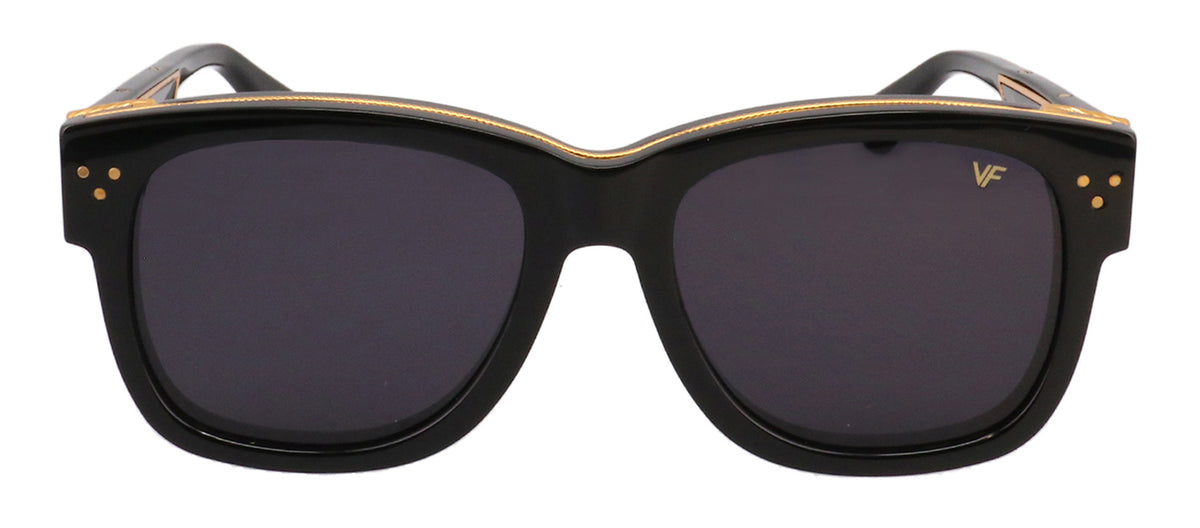 Vintage Frames Company VF BILLIONAIRE 0002 Wayfarer Sunglasses - Black