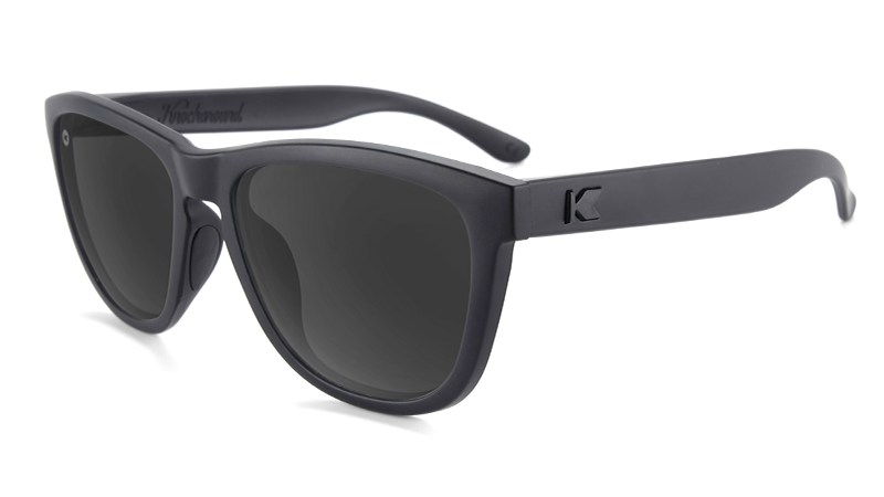 Black-on-Black / Smoke Premiums Sport Sunglasses