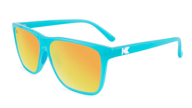 Pool Blue / Sunset Fast Lanes Sport Sunglasses | Knockaround.com