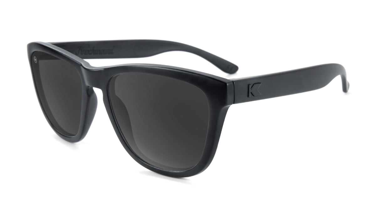 Black-on-Black / Smoke Premiums Sunglasses | Knockaround
