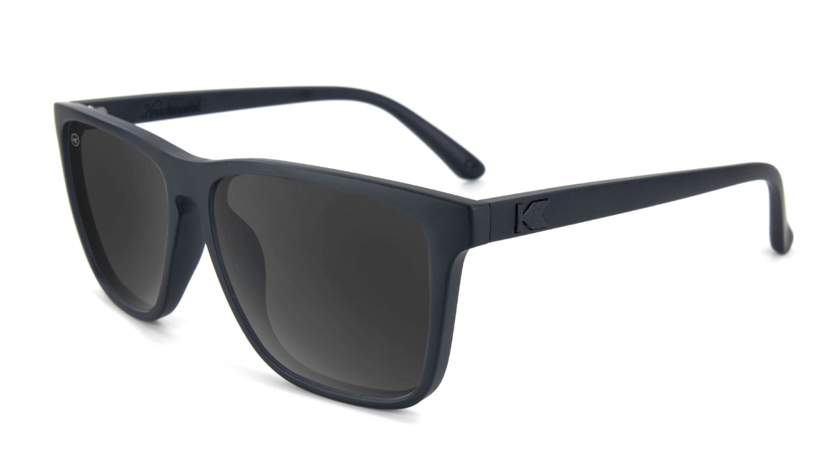 Black-on-Black Sunglasses with Smoke Lenses | Knockaround
