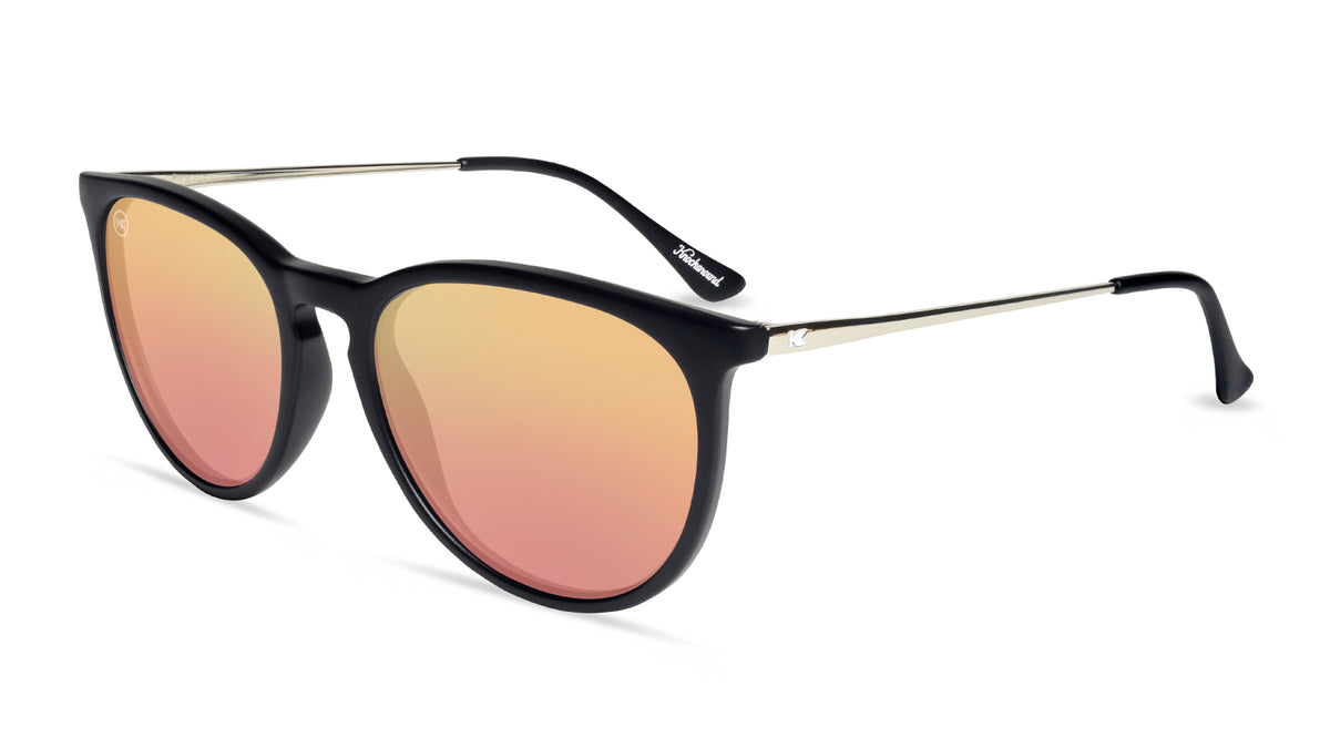 Black / Rose Gold Mary Janes (Polarized) | Knockaround