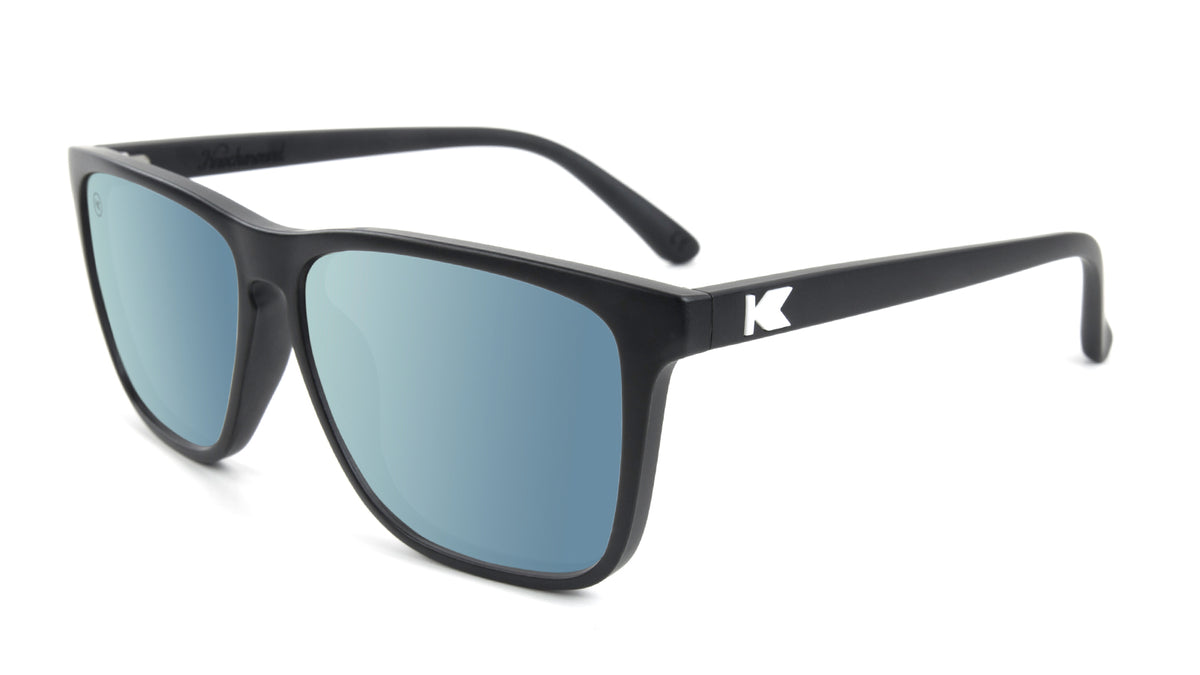 Black / Sky Blue Sunglasses - Fast Lanes | Knockaround