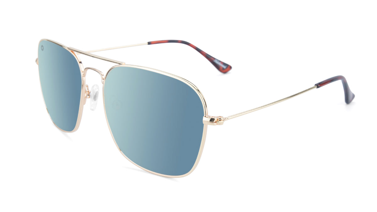 Gold / Sky Blue Mount Evans - Rectangular Aviators