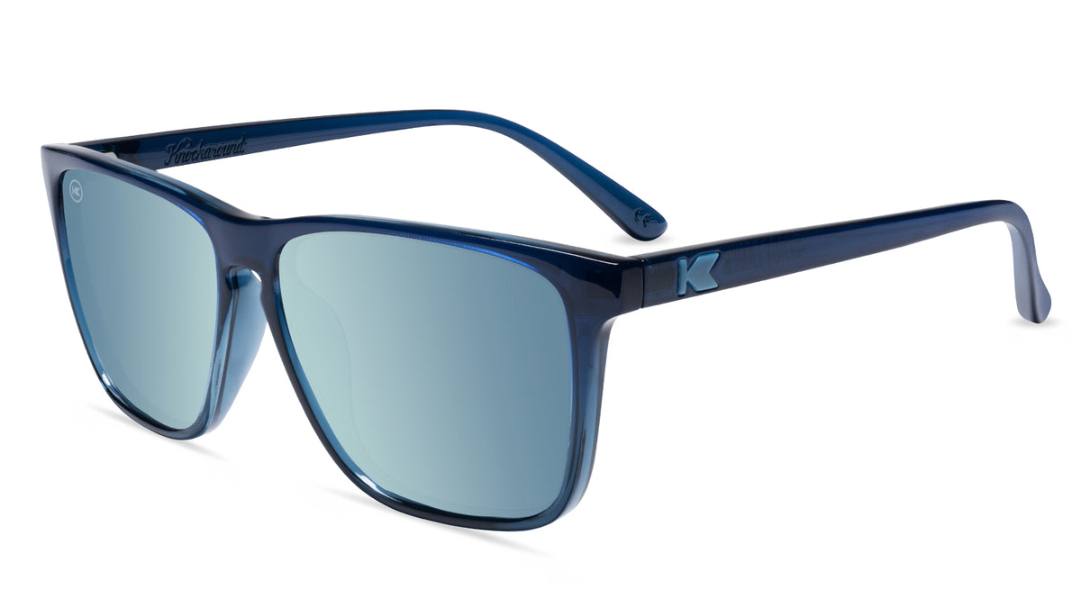Fast Lanes Harbor Light Sunglasses - Glossy Blue / Sky Blue