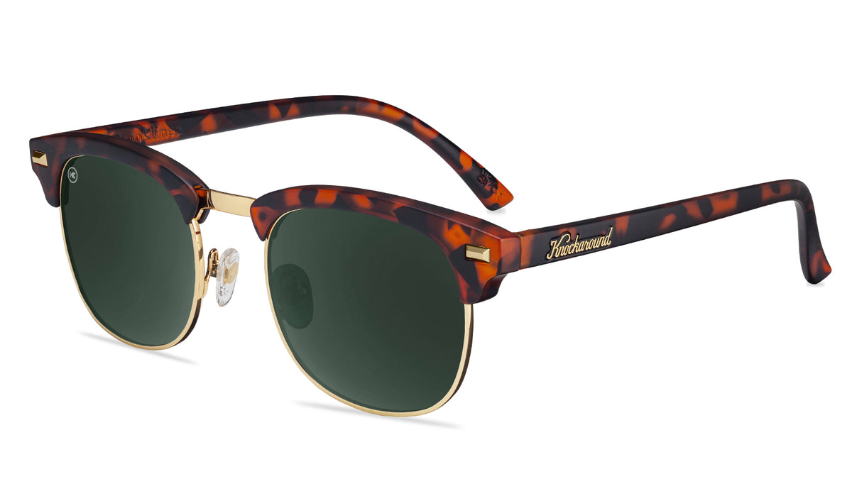 Matte Tortoise Shell & Gold Brooklines - Knockaround.com