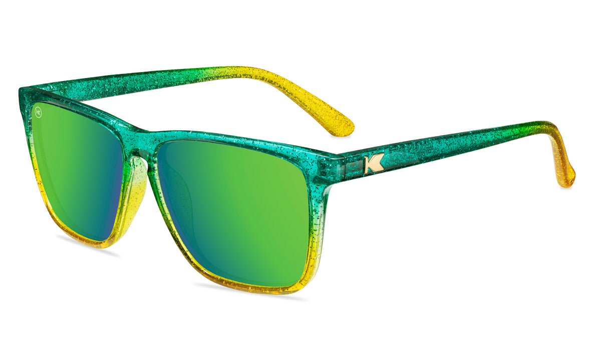 Spruce Sparkle Fast Lanes Sunglasses | Knockaround.com