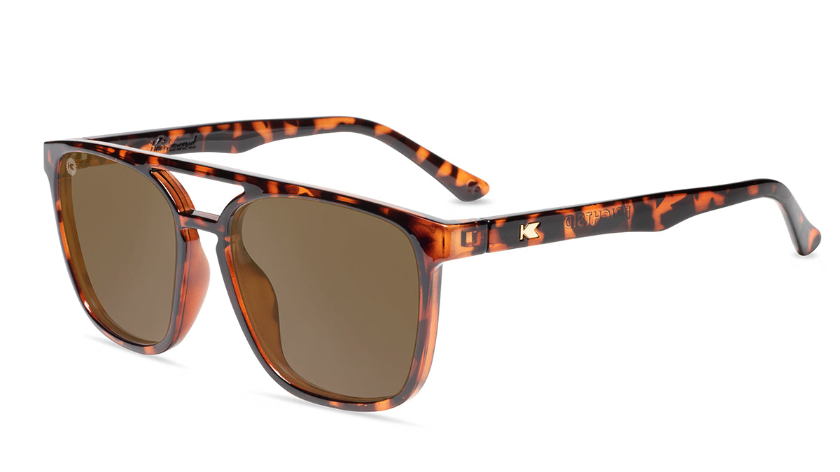 Glossy Tortoise Shell / Amber Brightsides Sunglasses - Knockaround.com