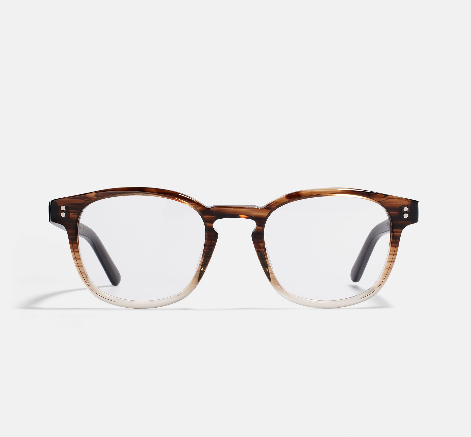 Alfred Espresso Gradient | Square Acetate Glasses