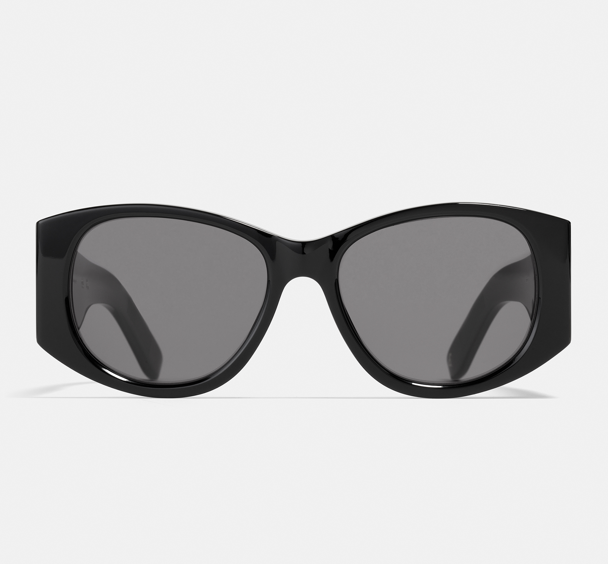 Ana Black | Round Recycled Sunglasses