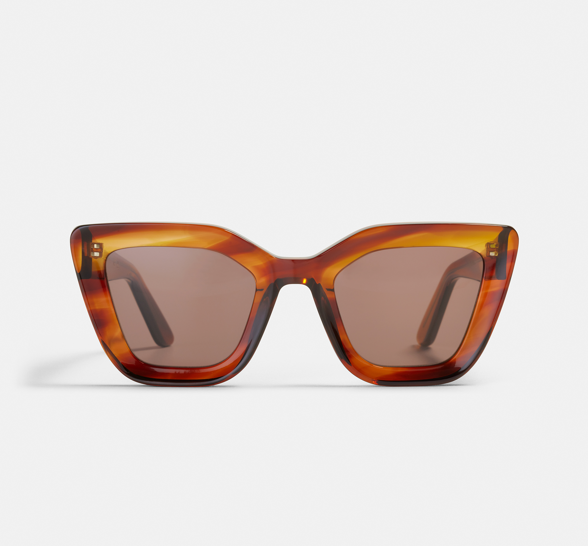 Bella Red Storm | Rectangular Bio Acetate Sunglasses