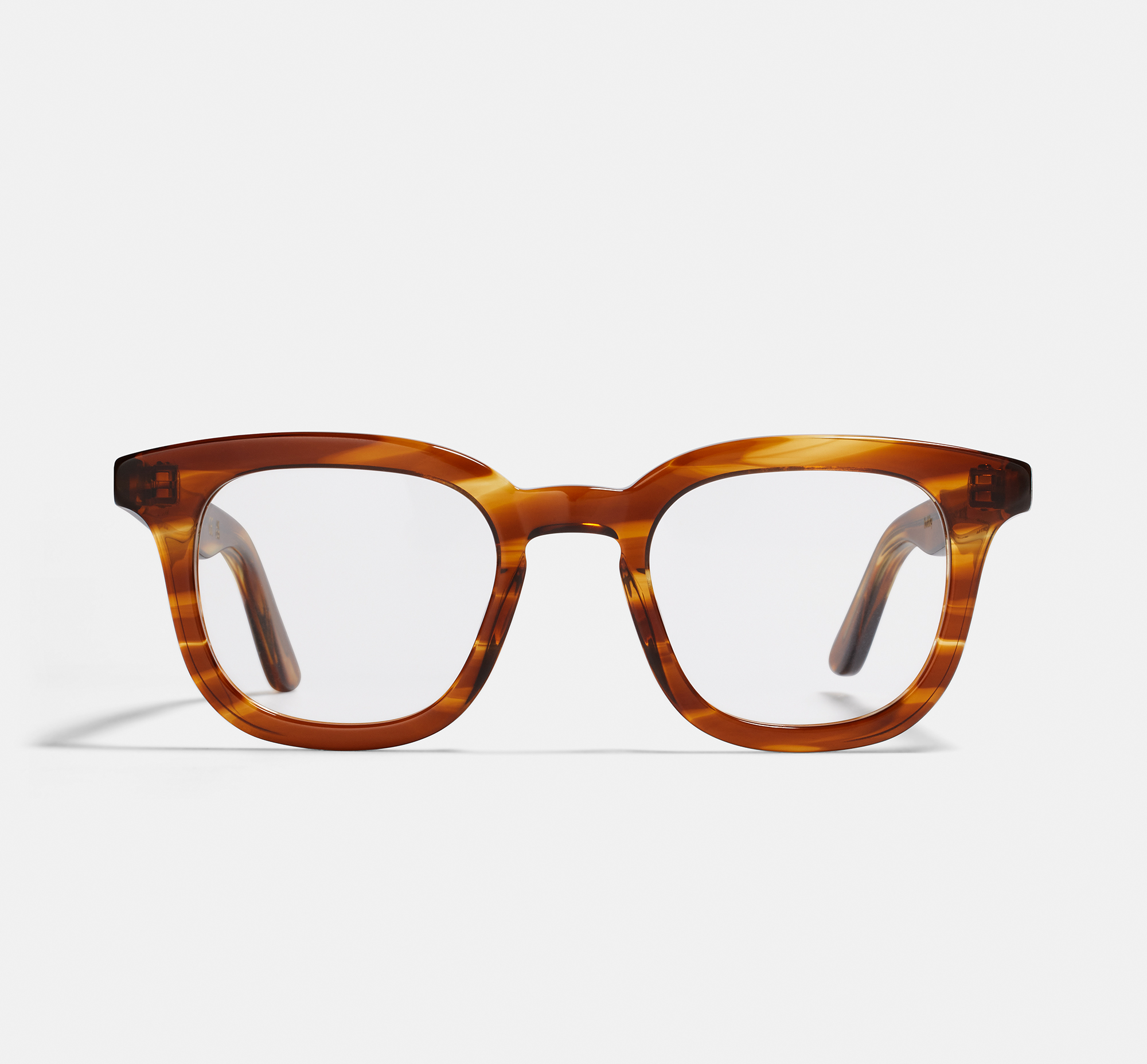 Bobby Caramel Havana | Square Acetate Glasses