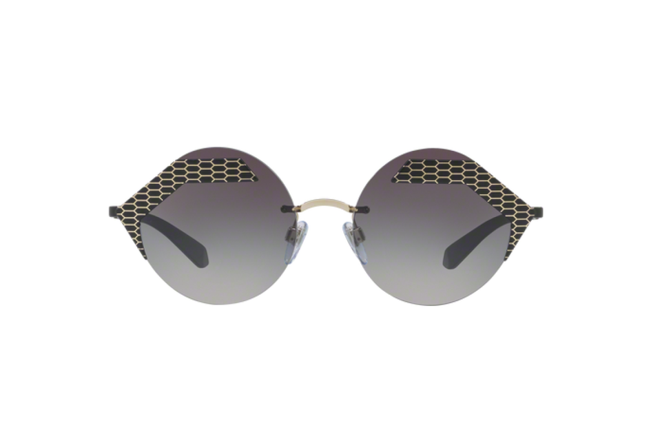 Bvlgari BV 6089 20288G55 Oval Sunglasses - Black