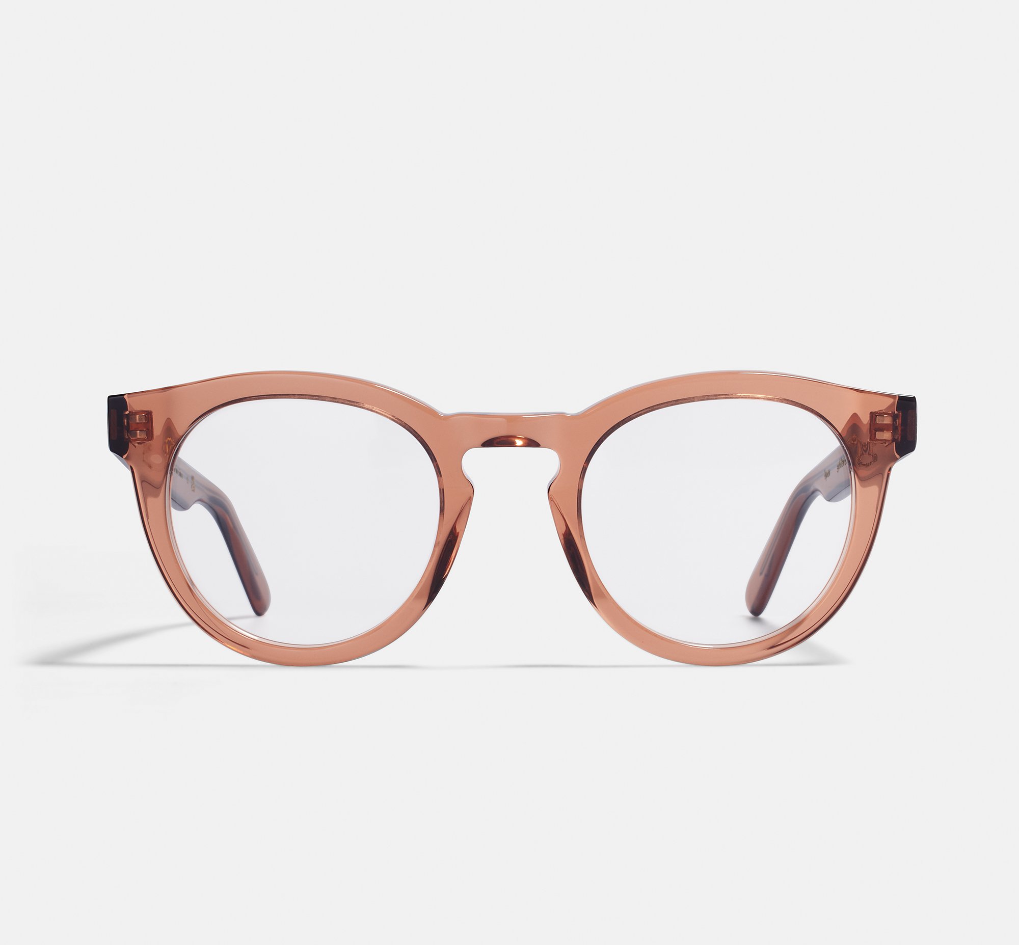 Byron Golden Brown | Round Acetate Glasses