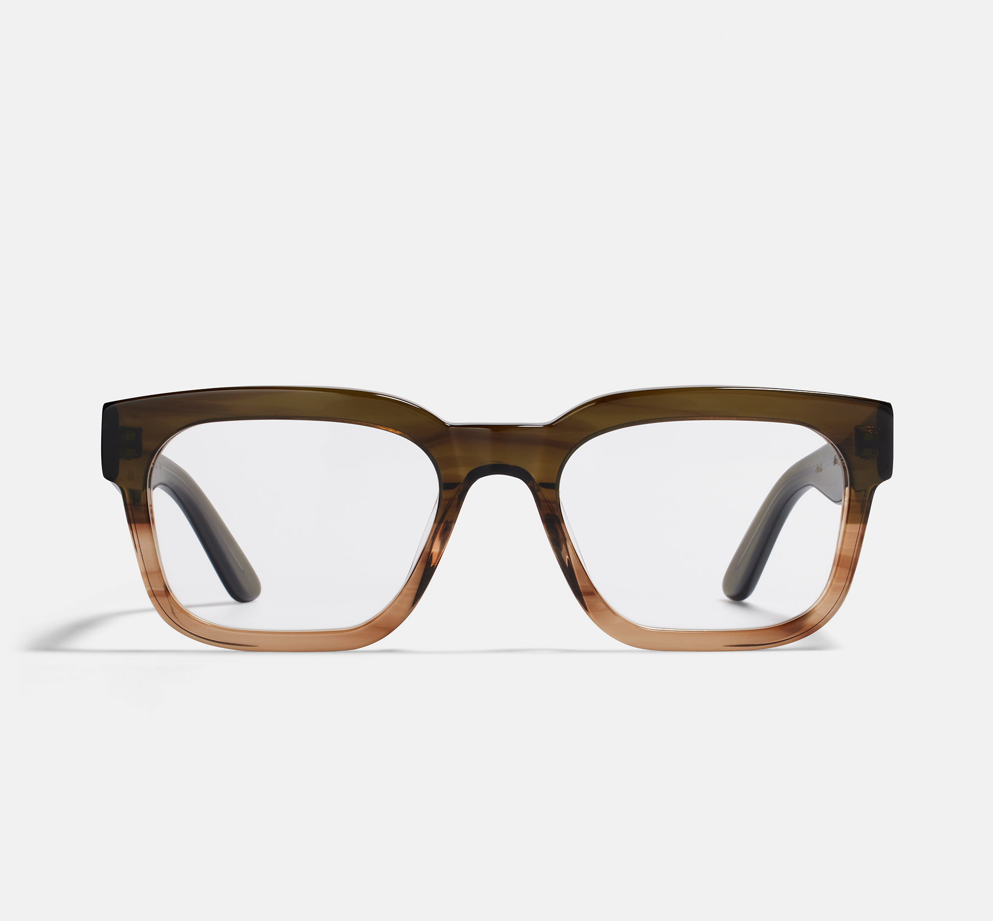 Chuck Olive Gradient | Rectangular Acetate Glasses