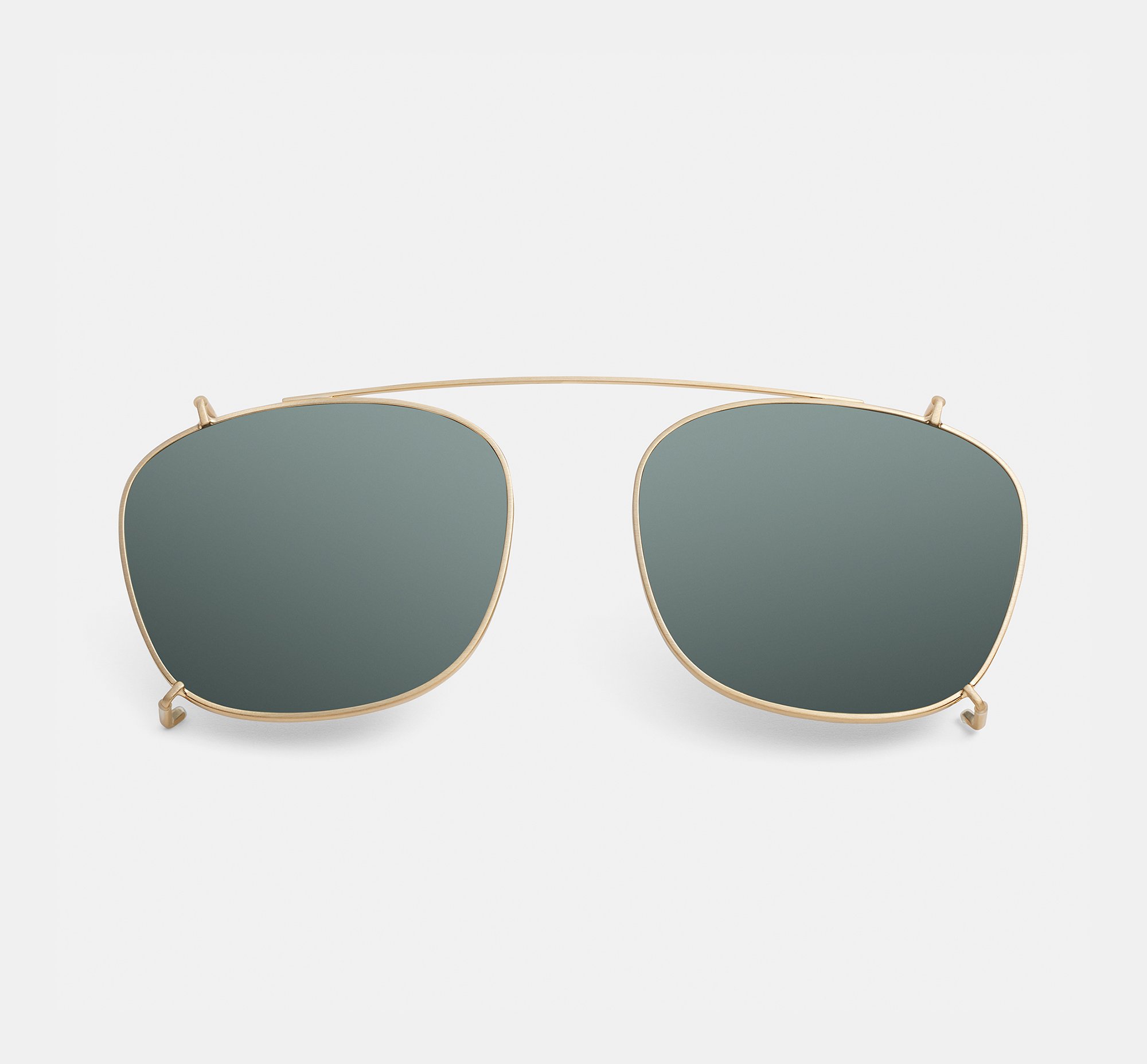Alfred Large clip-on Satin Gold | Clip-on sunglasses