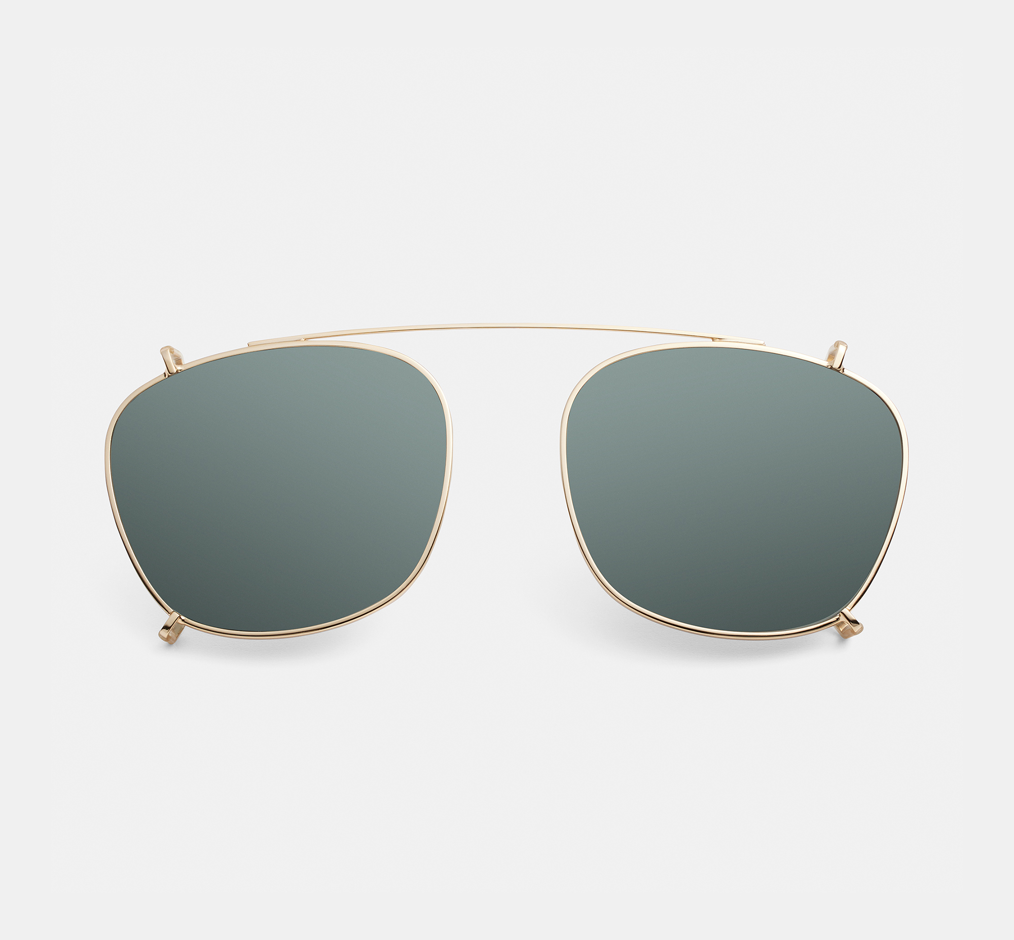 Alfred clip-on Satin Gold | Clip-on sunglasses