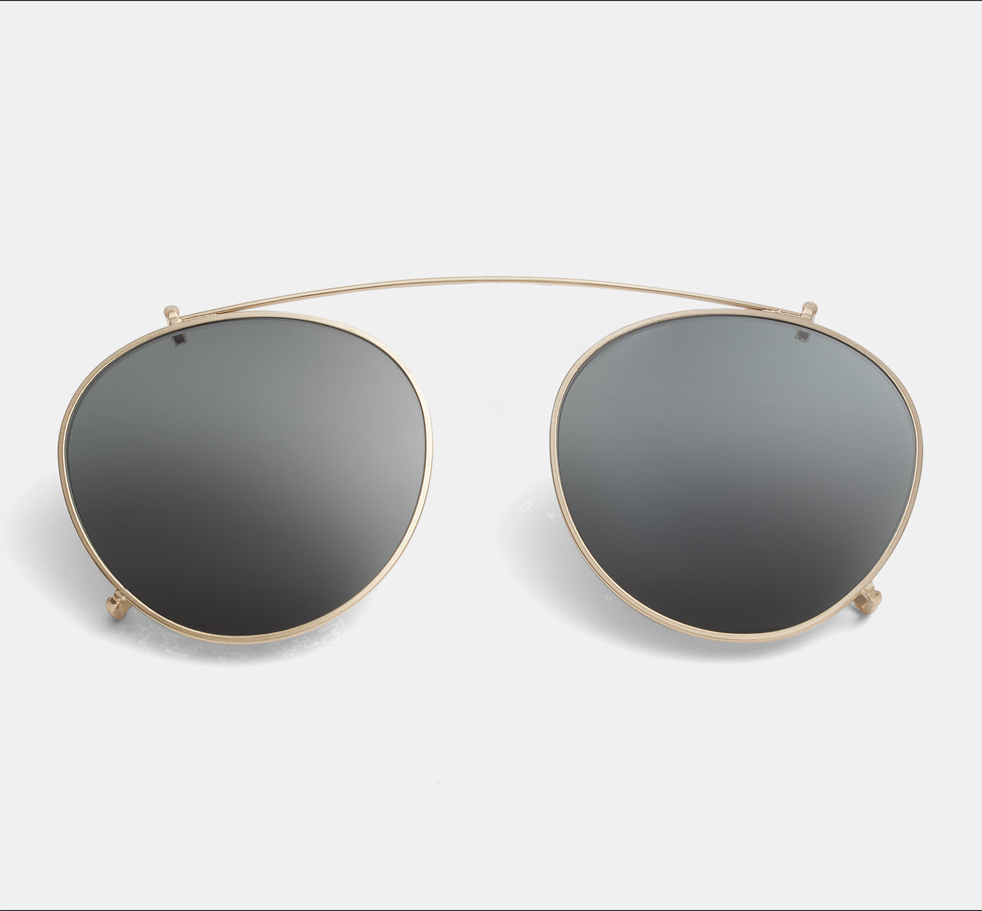 Easton Large Clip-on Satin Gold | Clip-on sunglasses