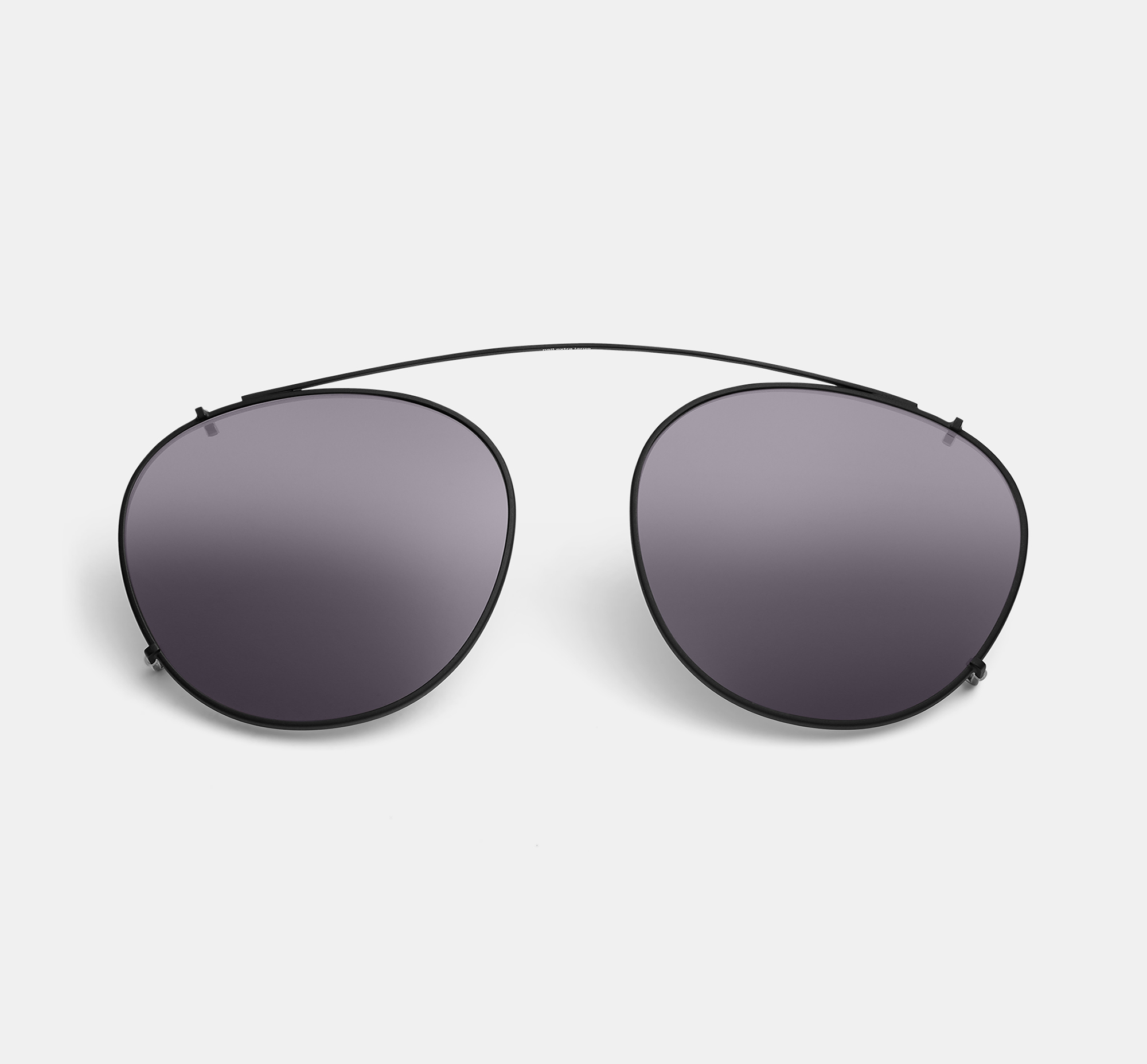 Neil Extra Large Clip-on Matte Black | Clip-on sunglasses