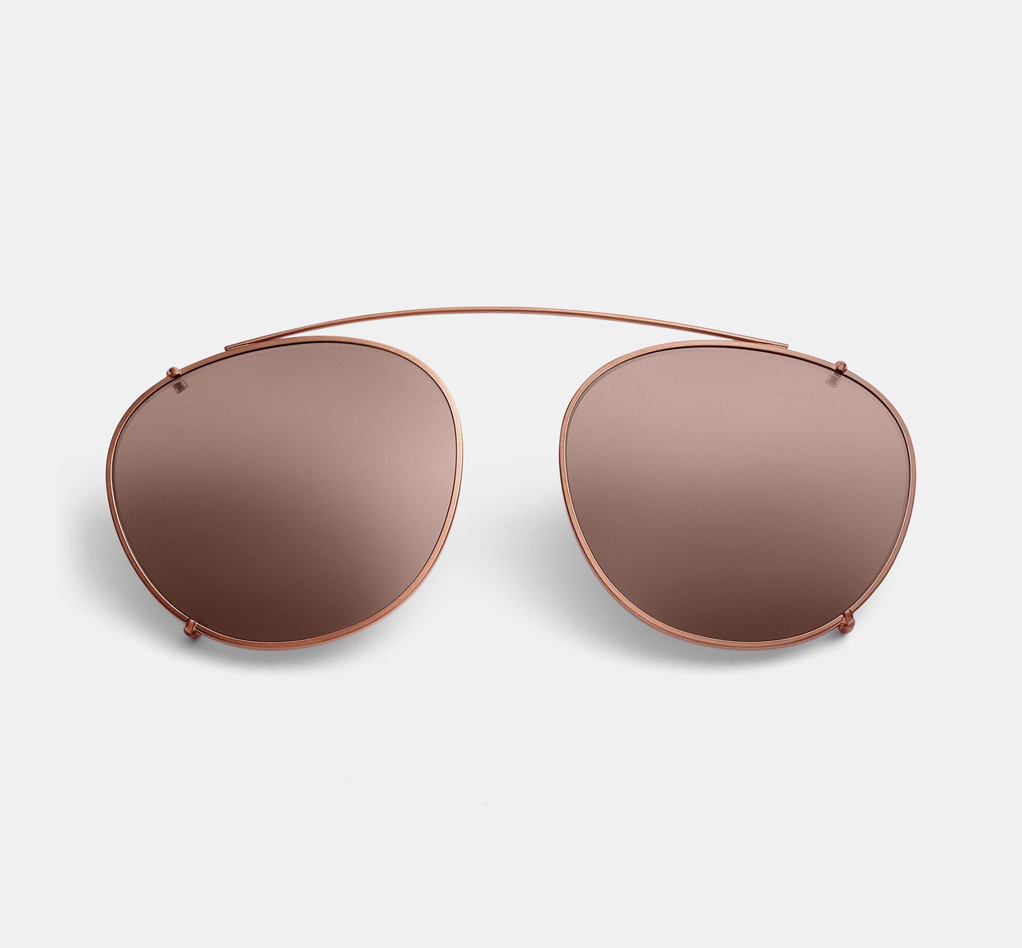 Neil Large Clip-on Rose Gold | Clip-on sunglasses