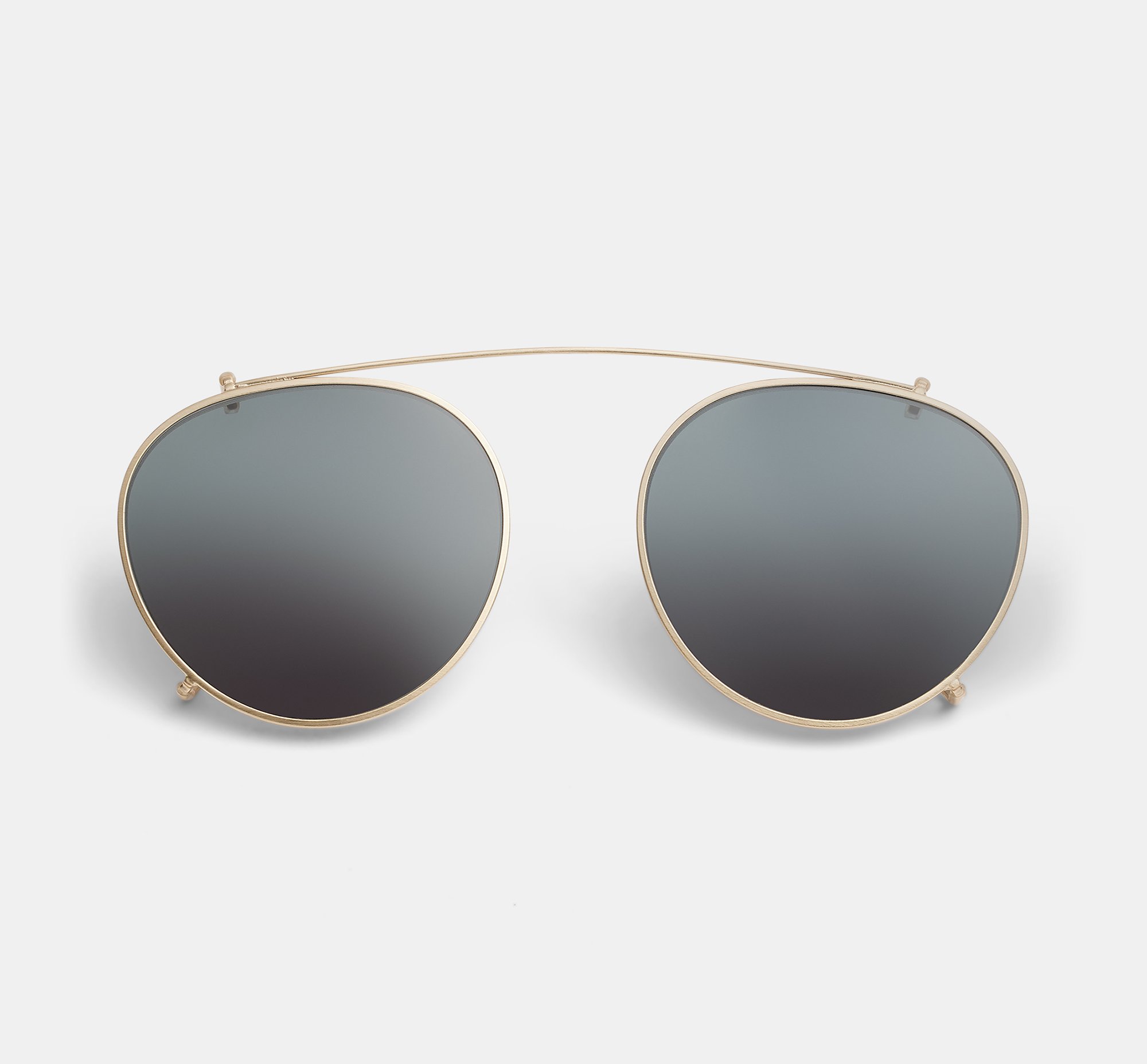 Pierce clip-on Satin Gold | Clip-on sunglasses