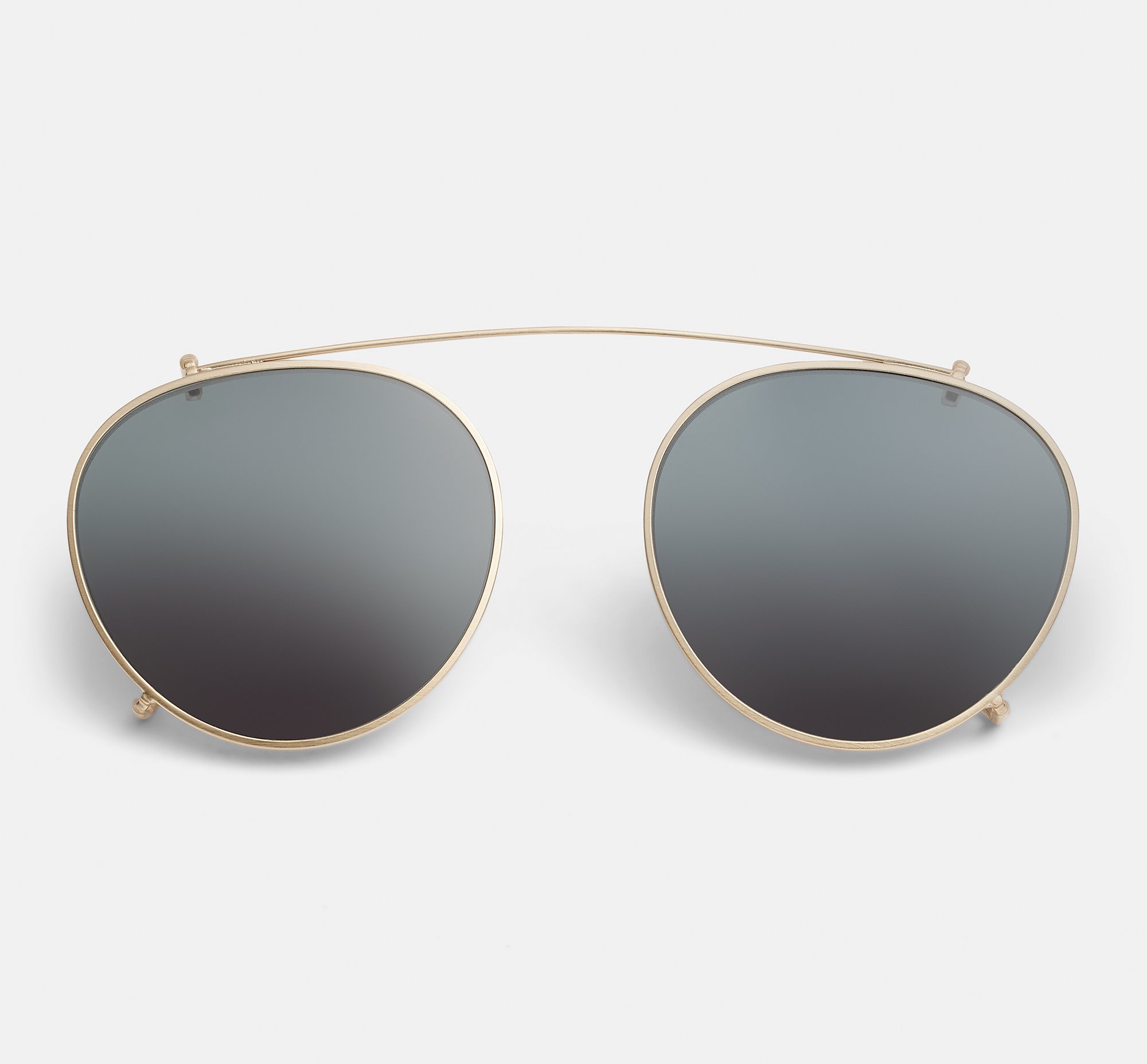Pierce Large Clip-on Satin Gold | Clip-on sunglasses
