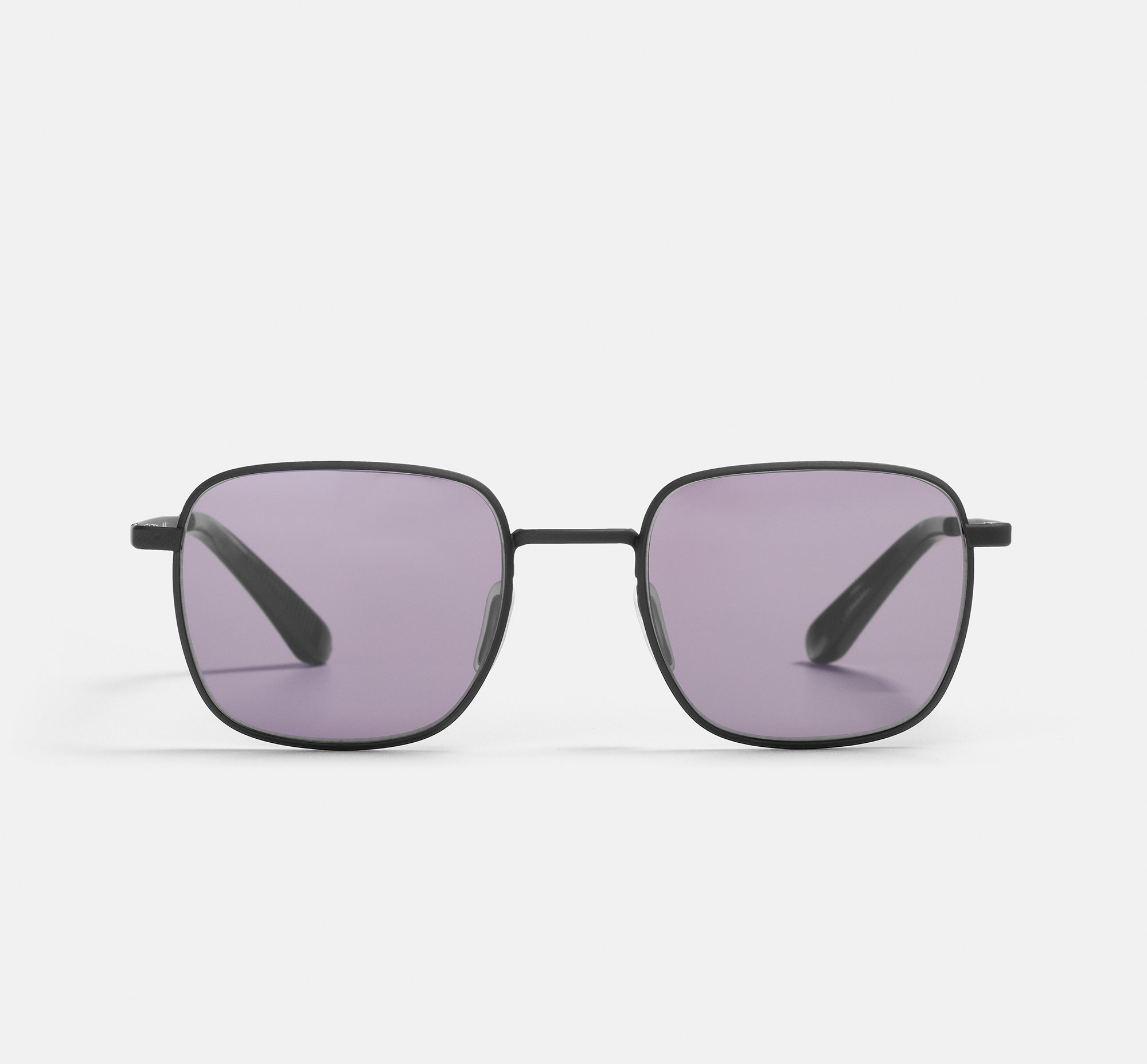 Curtis Matte Black | Square Metal Sunglasses