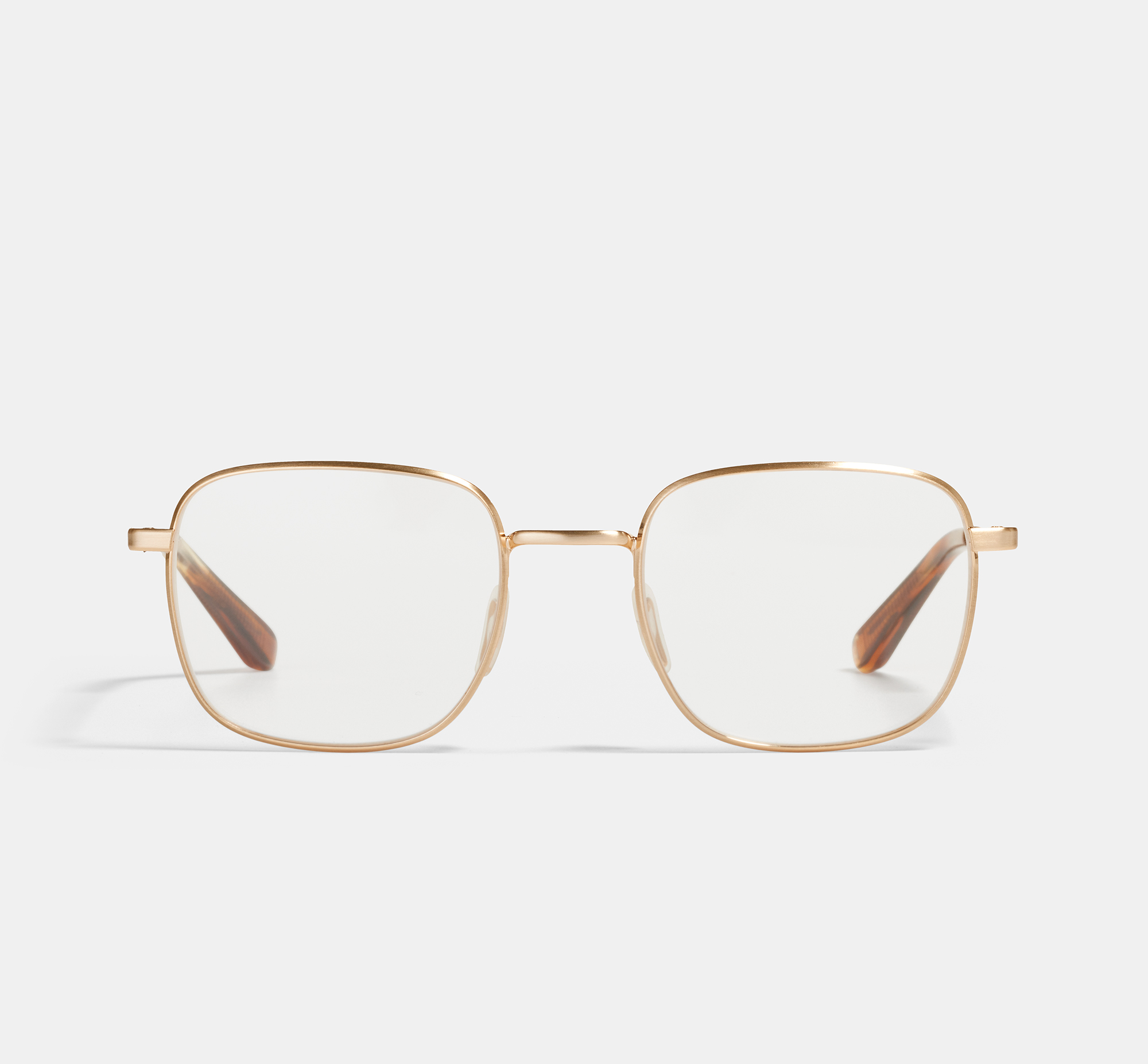 Curtis Satin Gold | Square Metal Glasses