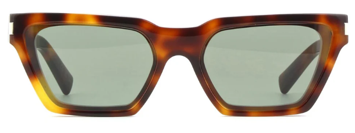 Saint Laurent CALISTA SL633 003 Cat Eye Sunglasses - Havana